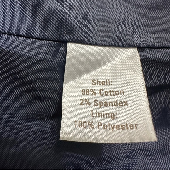 Caslon Floral Print Velvet Blazer Blue & Green Size Large - Picture 6 of 8